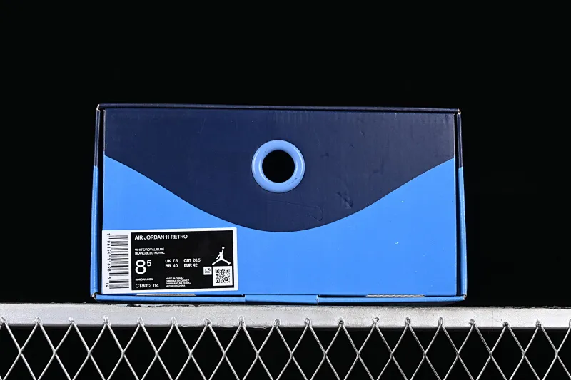All categories Air Jordan Jordan series basketball shoes Air Jordan 11 P version Air Jordan 11 Retro "Concord Sketch" AJ11 Joe 11 white and blue real standard real carbon high-top basketball shoes CT8012-114